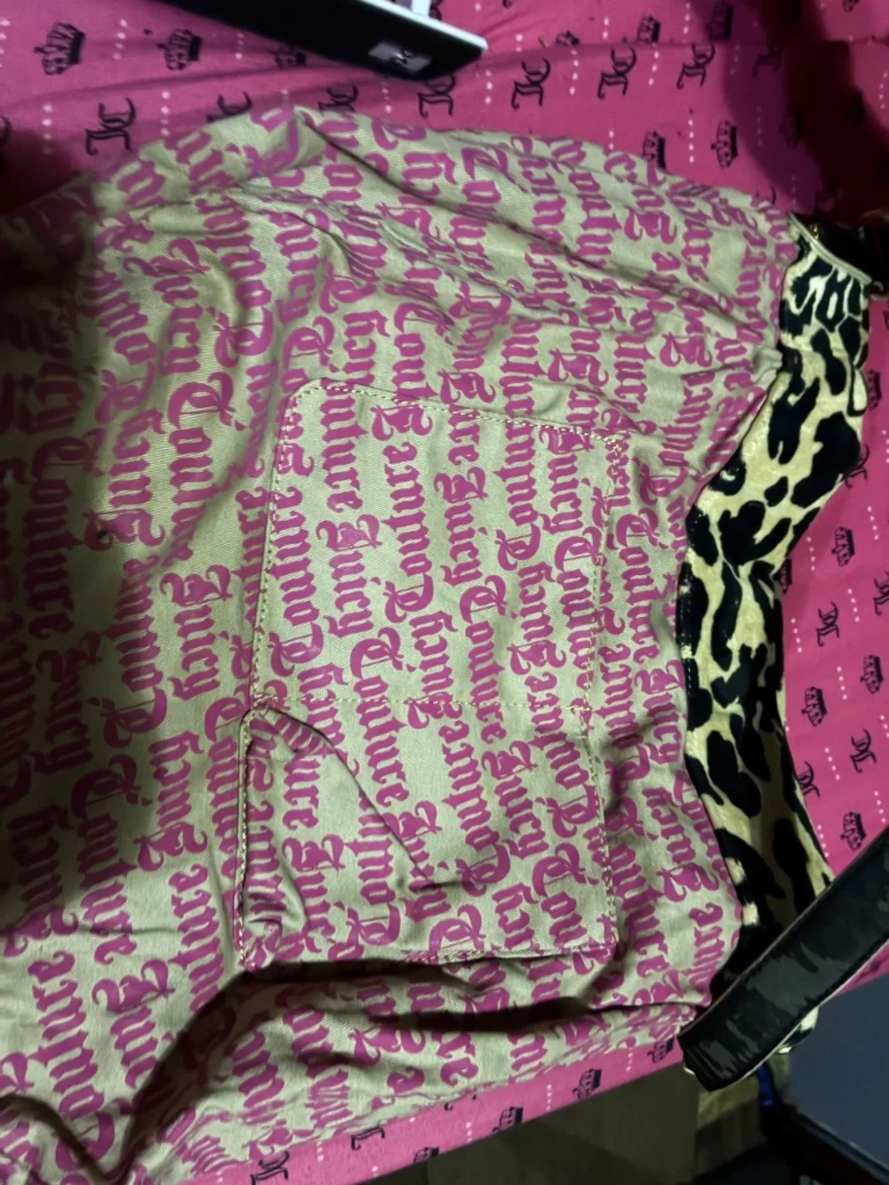 💖🔥 VINTAGE VELOUR LEOPARD JUICY COUTURE PURSE – RARE  LEOPARD PRINT! 🔥💖